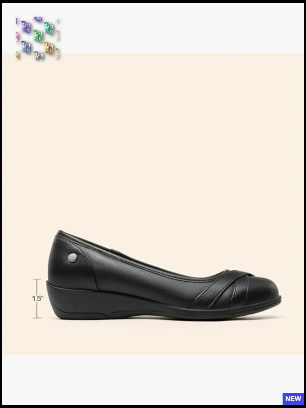Ballet Flats Comfortable Dressy Office Work Shoes Wedge Heel Elegant Classic